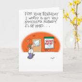 Grappige Cadeaus Kaart (Gele Bloem)