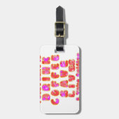 Grappige cadeaus voor koffieliefhebbers bagagelabel (Voorkant verticaal)