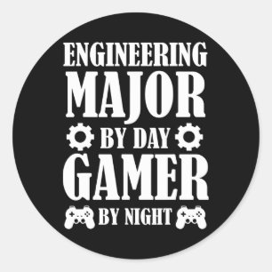 Grappige cadeaus voor technische studenten, ingeni ronde sticker