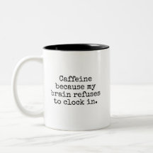 Grappige Caffeïne Koffiemok Sarcastische Humor