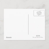 Grappige Calico Cat in verjaardagsfeestje Pet Uitnodiging Briefkaart (Achterkant)