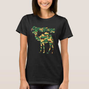 Grappige Camel Zoo Animal Pun Camelflage Camo Meme T-shirt