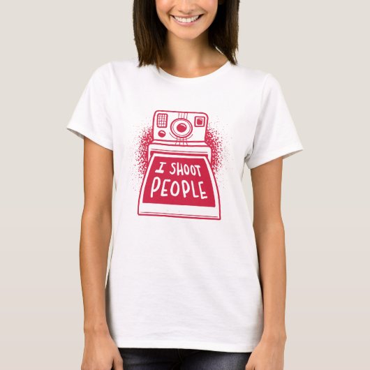 Grappige camera quote t-shirt (Voorkant)