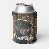 Grappige Camo Duck Hunting Chocolade Lab Bier Blikjeskoeler (Blikje Achterkant)