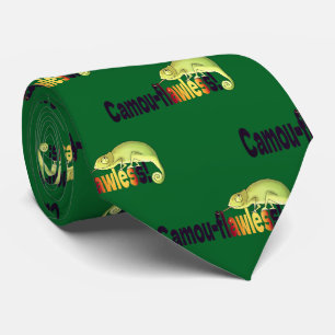 Grappige Camo-foutloze Kameleon Woordspeling Stropdas