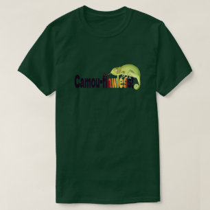 Grappige Camo-foutloze Kameleon Woordspeling T-shirt