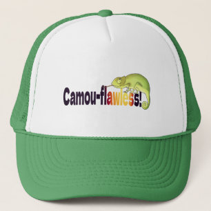 Grappige Camo-foutloze Kameleon Woordspeling Trucker Pet