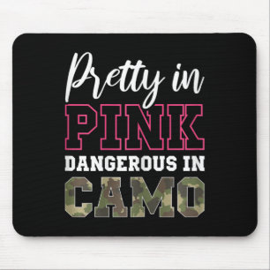 Grappige Camo Jagen Roze Graphic voor vrouwen en m Muismat