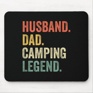 Grappige Camper Echter Vader Camping Legende Vinta Muismat