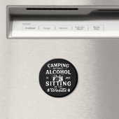 Grappige camper slogan camping drink gezegden magneet (Insitu (Vaatwasser))