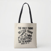 Grappige camper slogan zomer camping citaten draagtas (Voorkant)