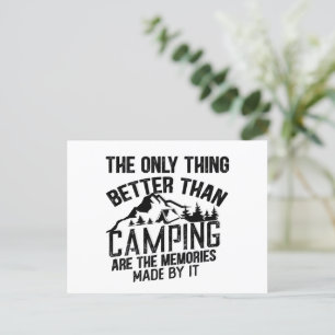 Grappige camper slogan zomer camping citaten feestdagenkaart