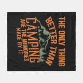Grappige camper slogan zomer camping citaten fleece deken (Voorkant (Horizontaal))