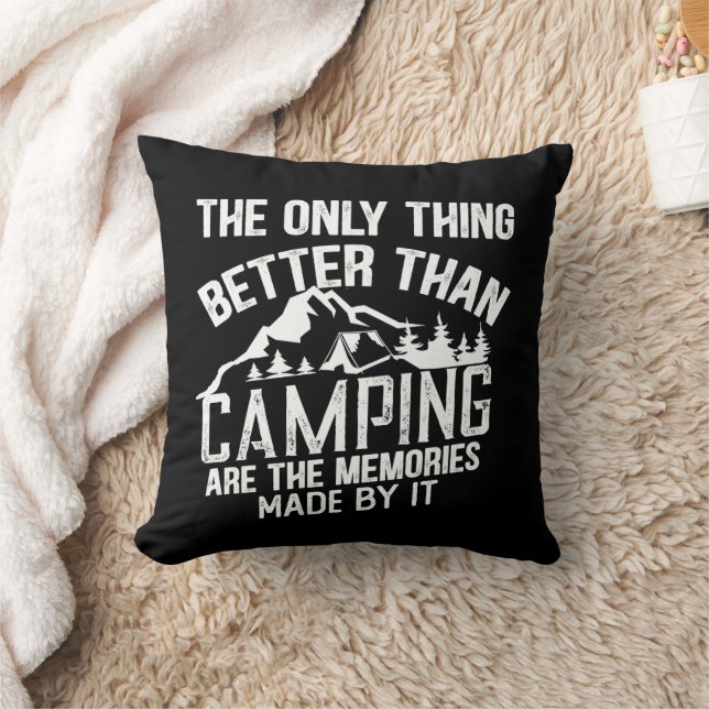 Grappige camper slogan zomer camping citaten kussen (Deken)