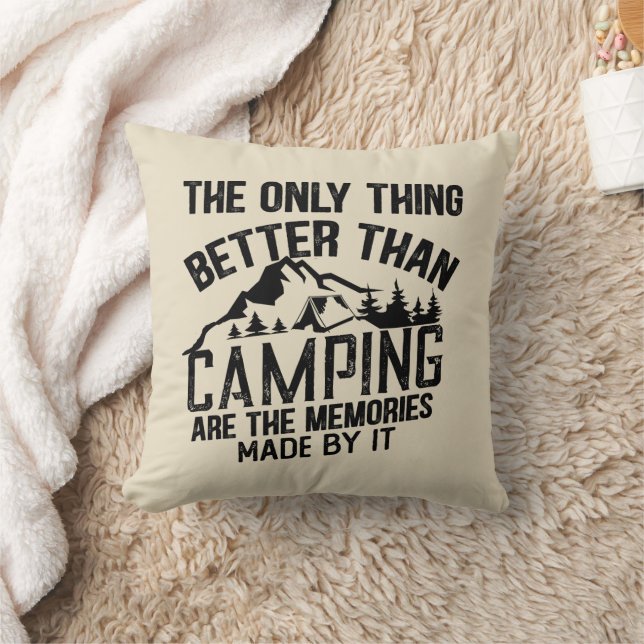 Grappige camper slogan zomer camping citaten kussen (Deken)
