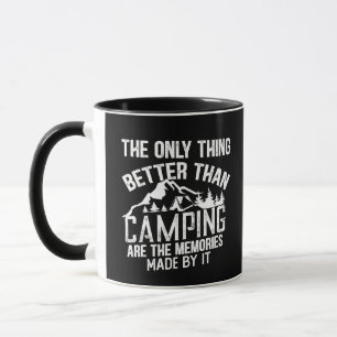 Grappige camper slogan zomer camping citaten mok
