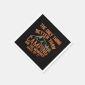 Grappige camper slogan zomer camping citaten servet (Hoek)