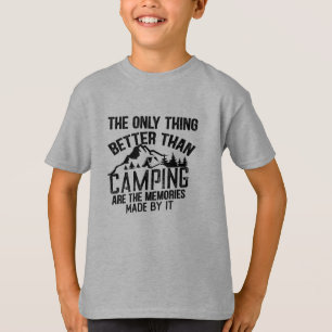 Grappige camper slogan zomer camping citaten t-shirt