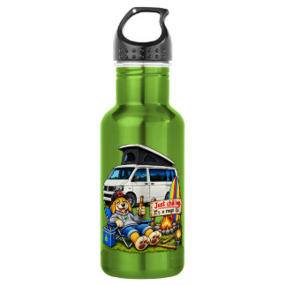 Grappige Camper Van Ruw Leven Waterfles