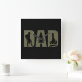 Grappige camping camper wandeltocht vader vierkante klok (Huis)