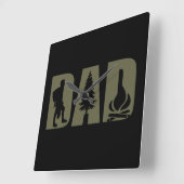 Grappige camping camper wandeltocht vader vierkante klok (Hoek)