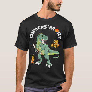 Grappige Camping Dinosaurus Kampvuur Dinos'More Ka T-shirt