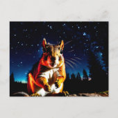 Grappige Camping Eekhoorn Schattig Dier Close-up N Briefkaart (Voorkant)