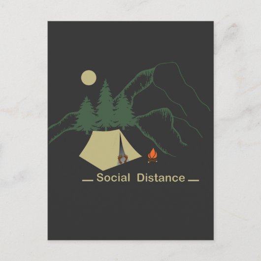 Grappige camping gelukkige camper briefkaart (Voorkant)