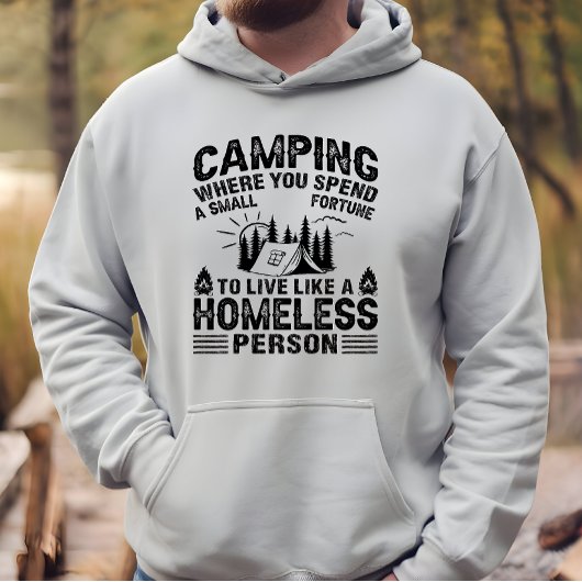 Grappige camping gezegden hoodie