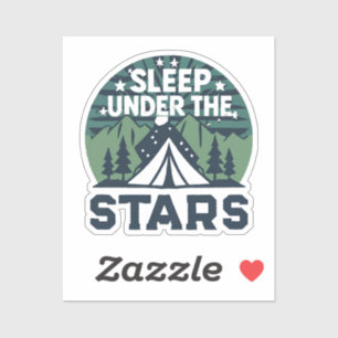 Grappige camping gezegden sticker