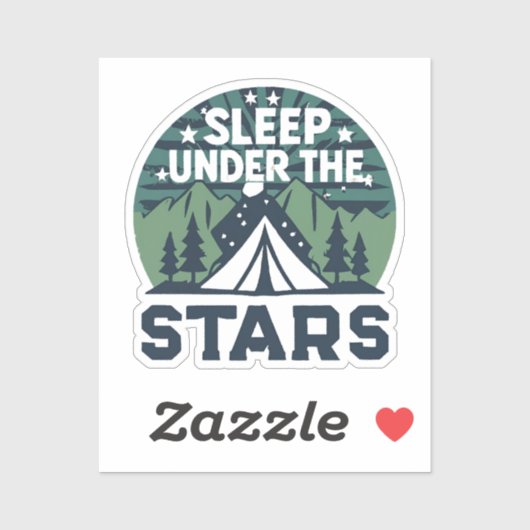 Grappige camping gezegden sticker (Vel)