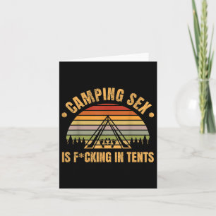 Grappige camping is in tenten stoute vader grap vo kaart