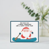 Grappige Camping Kerstmis Feestdagenkaart (Staand voorkant)