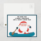 Grappige Camping Kerstmis Feestdagenkaart (Voorkant / Achterkant)