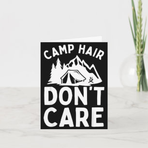 Grappige camping kunst voor mannen vrouwen kampeer kaart