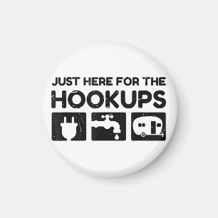 Grappige Camping RV Caravan camper hier net voor T Magneet