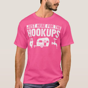 Grappige Camping RV Caravan camper hier net voor T T-shirt