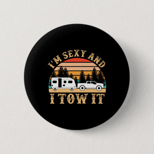 Grappige Camping Rv Ik Ben Y En Ik Sleep Erin Rv C Ronde Button 5,7 Cm