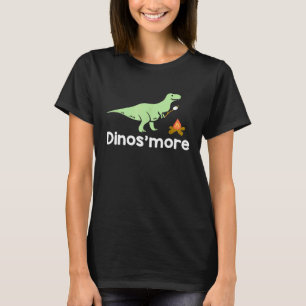 Grappige Camping Smore Dinosmore Dinosaur T-shirt