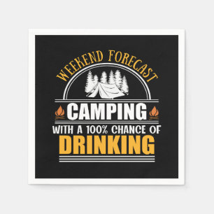 Grappige Camping Spreuk Servet