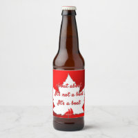 Grappige Canada Labels Over Canada Bierflesetiket