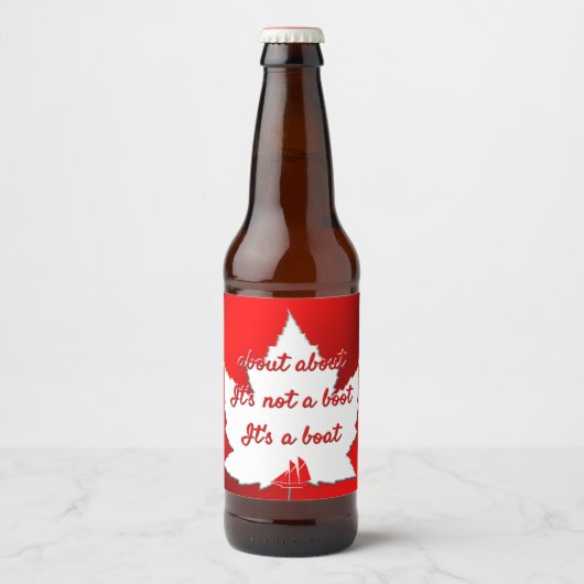 Grappige Canada Labels Over Canada Bierflesetiket Bier Etiket (Voorkant)
