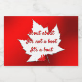 Grappige Canada Labels Over Canada Liquor Bottle Likeurfles Etiket (Enkel label)