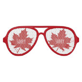 Grappige Canadese Dag Aviator Zonnebril (Voorkant)