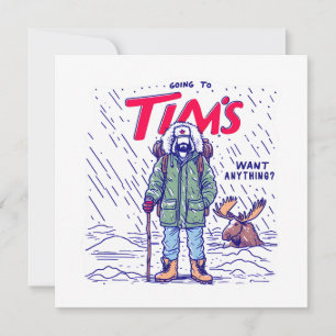 Grappige Canadese koffie Kaart