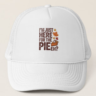 Grappige Canadese Thanksgiving Taart 'Eh' Retro He Trucker Pet