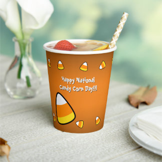 Grappige Candy Corn - Aangepaste tekst Papieren Bekers