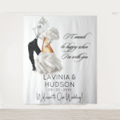 Grappige Cannoli Italiaanse bruiloft Wandkleed (Voorkant)