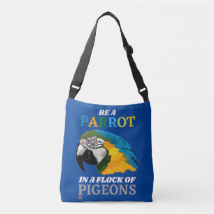 grappige Canvas tas "BEN EEN PARROT..."