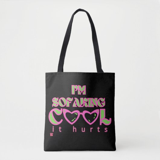 grappige canvas tas "SOFAKING COOL 2" (Voorkant)